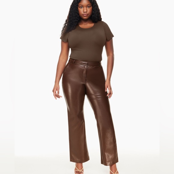 Babaton Leather Publish Pant - Picture 2 of 3